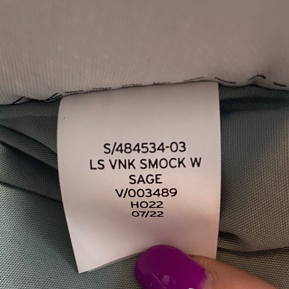 NWT GAP Puff Sleeve Peplum Top Sage Size Large - Picture 8 of 13